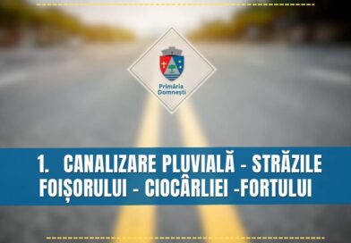 Lucrările de infrastructură din Domnești continuă: canalizare pluvială și modernizarea mai multor străzi Lucrările de infrastructură din Domnești continuă: canalizare pluvială și modernizarea mai multor străzi